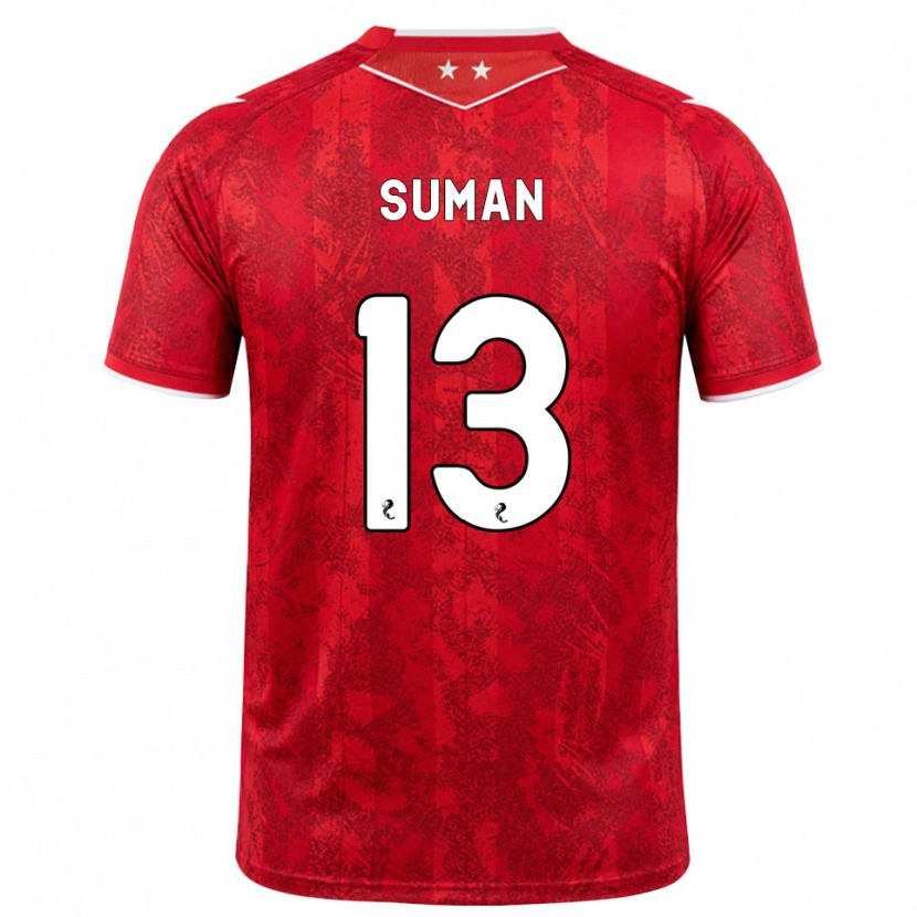 Danxen Herren Nick Suman #13 Rot Weiß Heimtrikot Trikot 2026/27 T-Shirt Schweiz