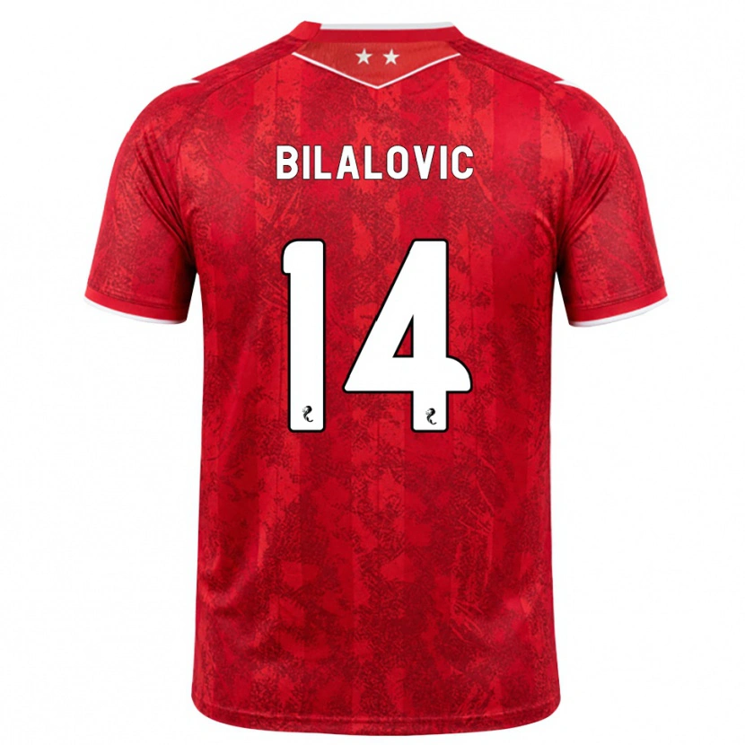 Danxen Herren Kenan Bilalovic #14 Rot Weiß Heimtrikot Trikot 2026/27 T-Shirt Schweiz