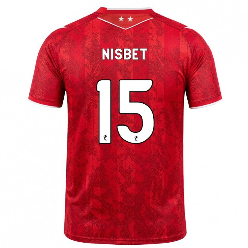 Danxen Herren Kevin Nisbet #15 Rot Weiß Heimtrikot Trikot 2026/27 T-Shirt Schweiz