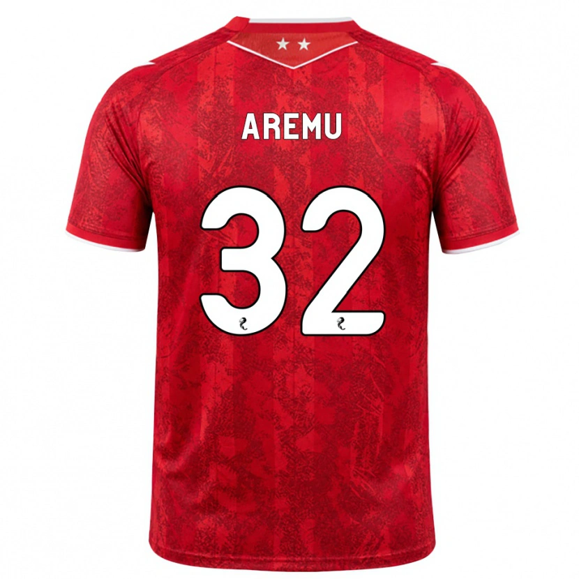 Danxen Herren Afeez Aremu #32 Rot Weiß Heimtrikot Trikot 2026/27 T-Shirt Schweiz