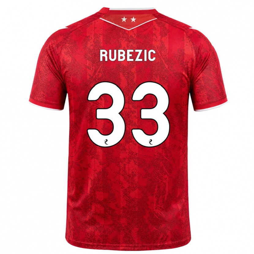 Danxen Herren Slobodan Rubezic #33 Rot Weiß Heimtrikot Trikot 2026/27 T-Shirt Schweiz