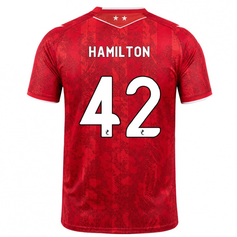 Danxen Herren Brendan Hamilton #42 Rot Weiß Heimtrikot Trikot 2026/27 T-Shirt Schweiz