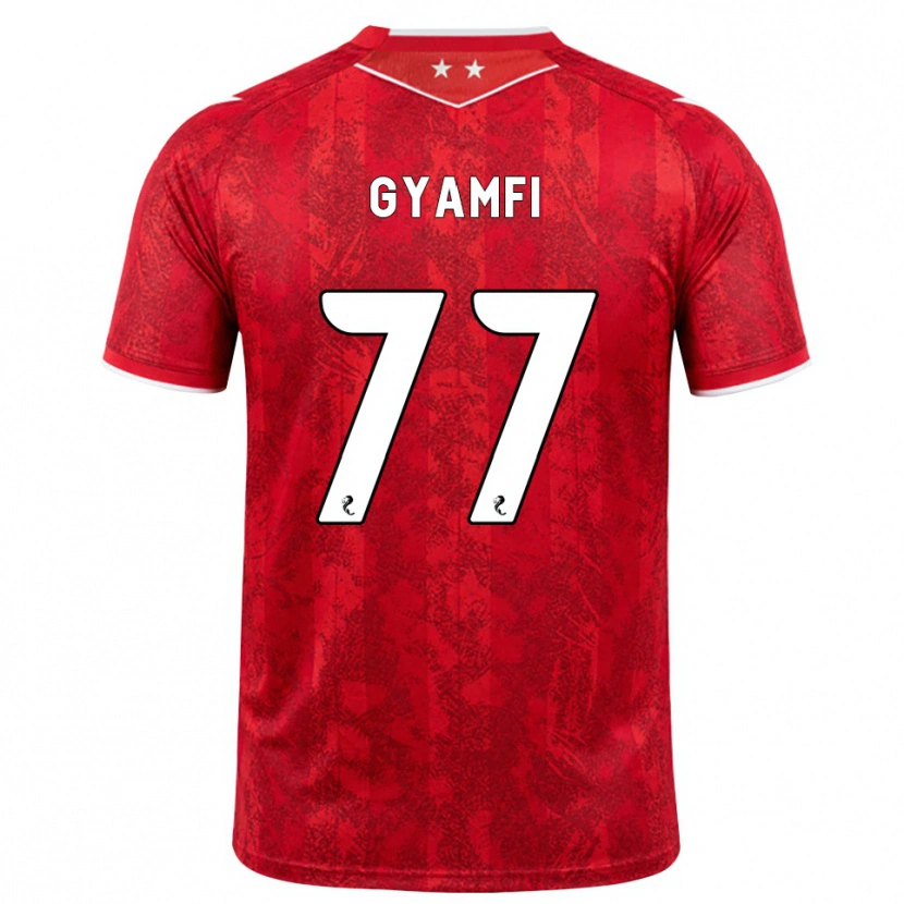 Danxen Herren Emmanuel Gyamfi #77 Rot Weiß Heimtrikot Trikot 2026/27 T-Shirt Schweiz
