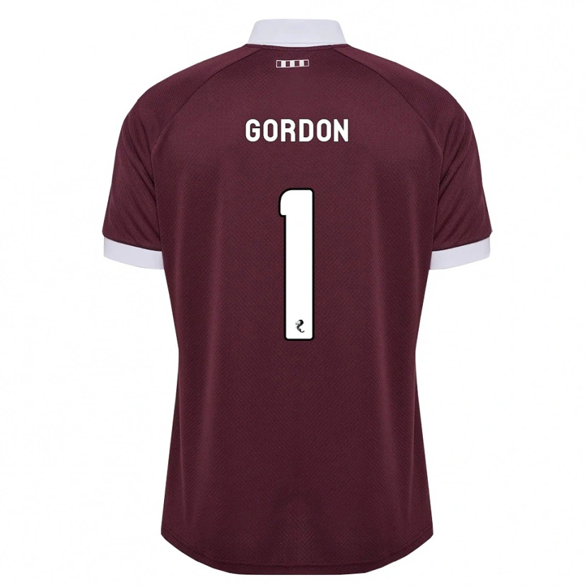 Danxen Herren Craig Gordon #1 Burgunder Weiß Heimtrikot Trikot 2026/27 T-Shirt Schweiz