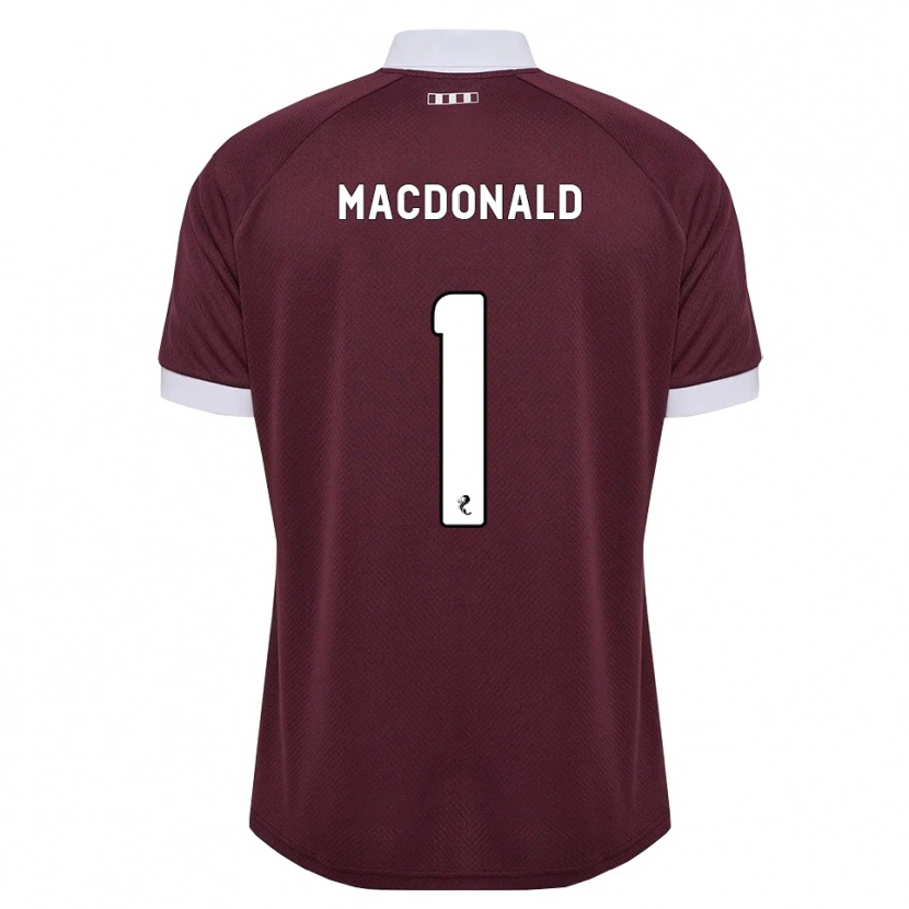 Danxen Herren Jamie Macdonald #1 Burgunder Weiß Heimtrikot Trikot 2026/27 T-Shirt Schweiz