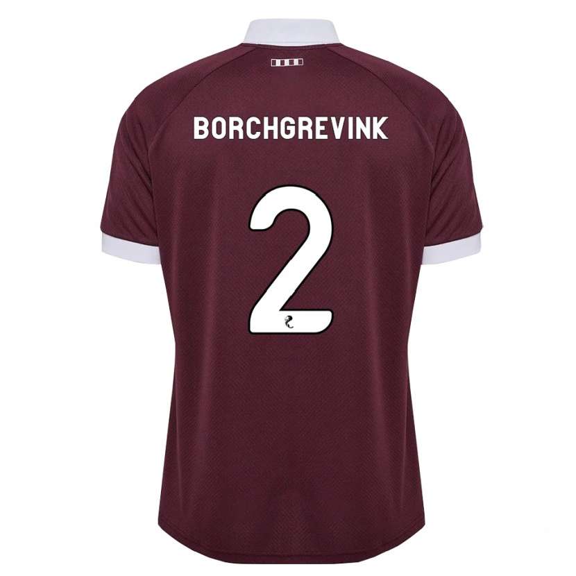 Danxen Herren Christian Borchgrevink #2 Burgunder Weiß Heimtrikot Trikot 2026/27 T-Shirt Schweiz