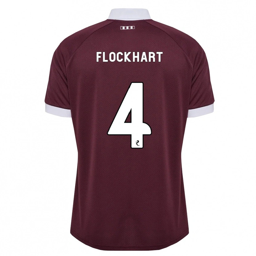 Danxen Herren Robbie Flockhart #4 Burgunder Weiß Heimtrikot Trikot 2026/27 T-Shirt Schweiz