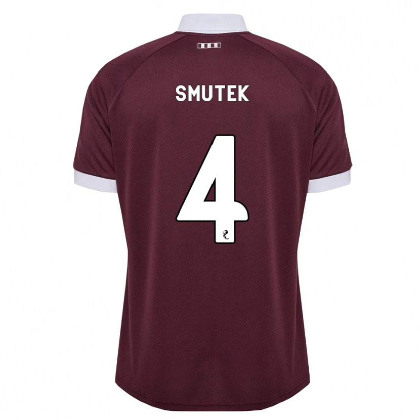 Danxen Herren Kai Smutek #4 Burgunder Weiß Heimtrikot Trikot 2026/27 T-Shirt Schweiz
