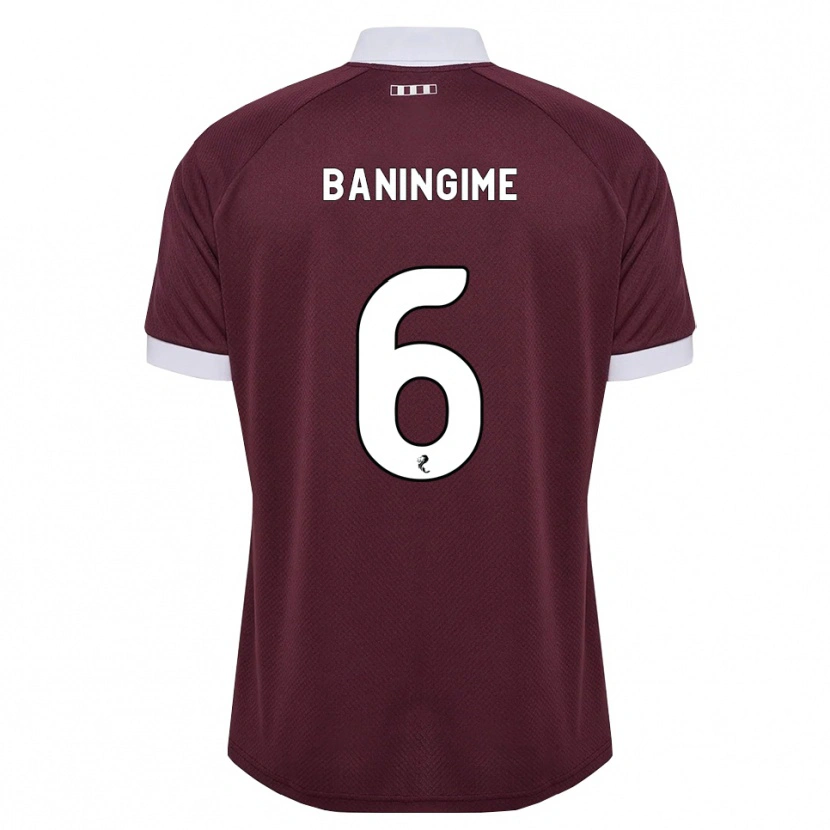 Danxen Herren Beni Baningime #6 Burgunder Weiß Heimtrikot Trikot 2026/27 T-Shirt Schweiz