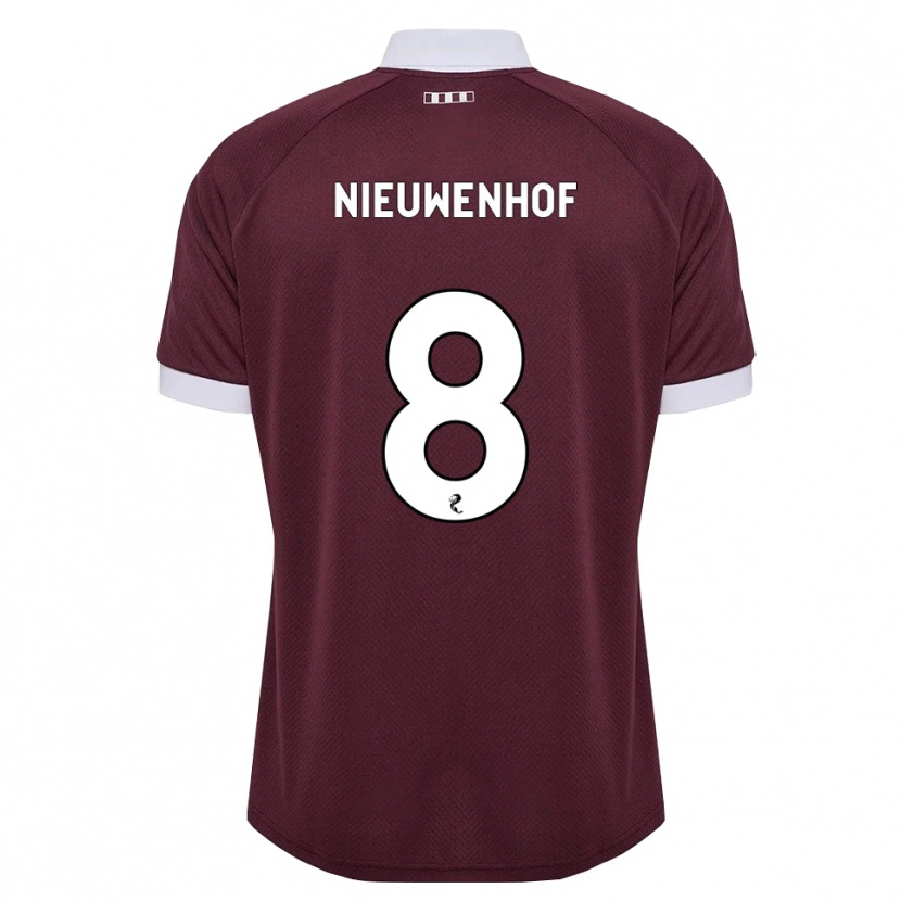 Danxen Herren Calem Nieuwenhof #8 Burgunder Weiß Heimtrikot Trikot 2026/27 T-Shirt Schweiz