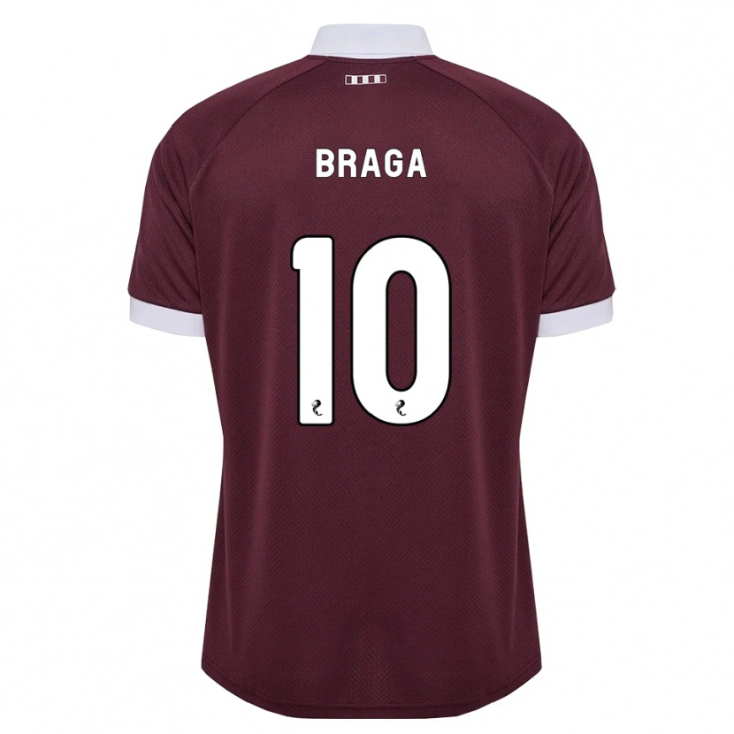 Danxen Herren Cláudio Braga #10 Burgunder Weiß Heimtrikot Trikot 2026/27 T-Shirt Schweiz