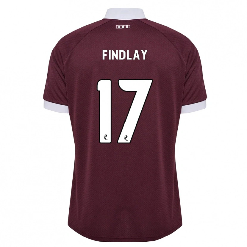 Danxen Herren Stuart Findlay #17 Burgunder Weiß Heimtrikot Trikot 2026/27 T-Shirt Schweiz