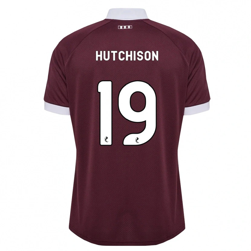Danxen Herren Bayley Hutchison #19 Burgunder Weiß Heimtrikot Trikot 2026/27 T-Shirt Schweiz