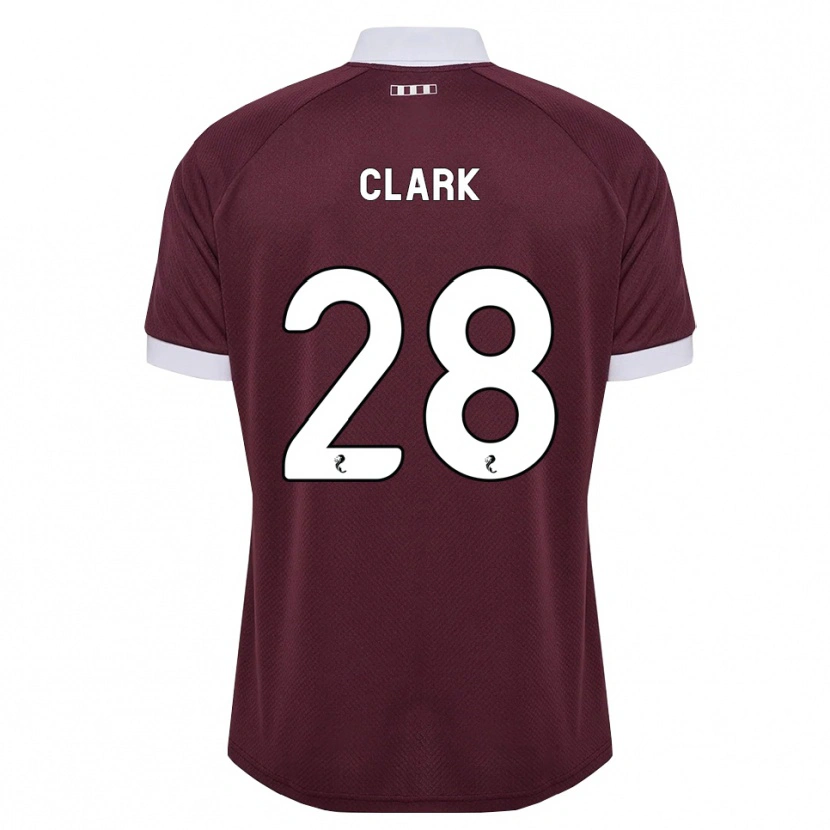 Danxen Herren Zander Clark #28 Burgunder Weiß Heimtrikot Trikot 2026/27 T-Shirt Schweiz