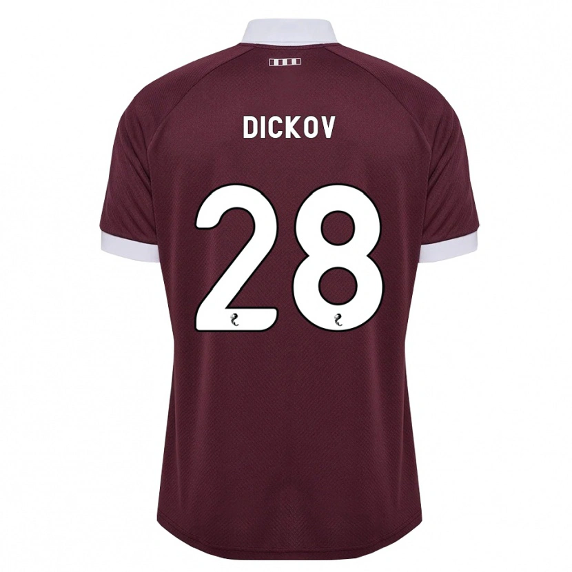 Danxen Herren Sam Dickov #28 Burgunder Weiß Heimtrikot Trikot 2026/27 T-Shirt Schweiz