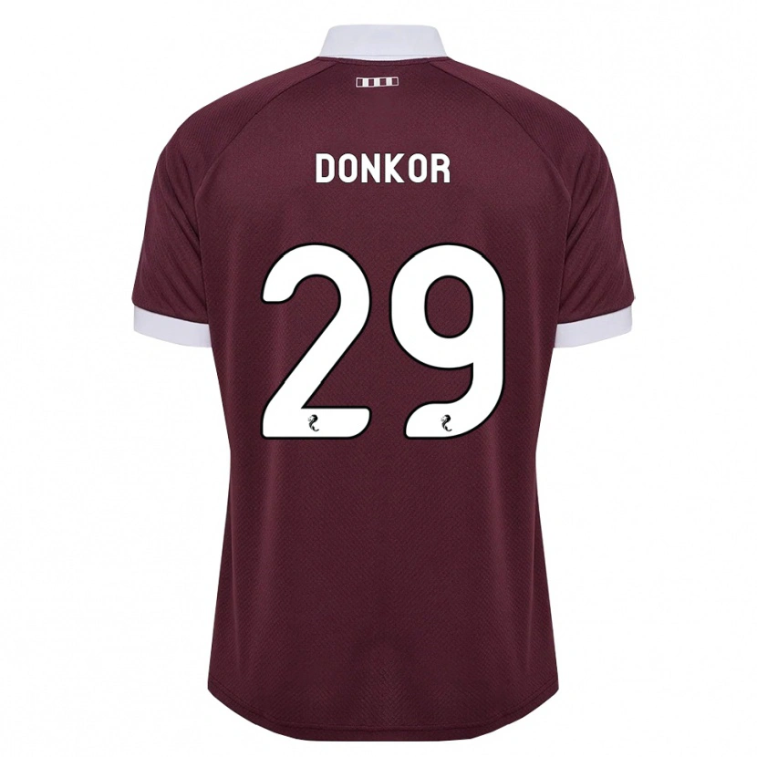 Danxen Herren Jaedon Donkor #29 Burgunder Weiß Heimtrikot Trikot 2026/27 T-Shirt Schweiz