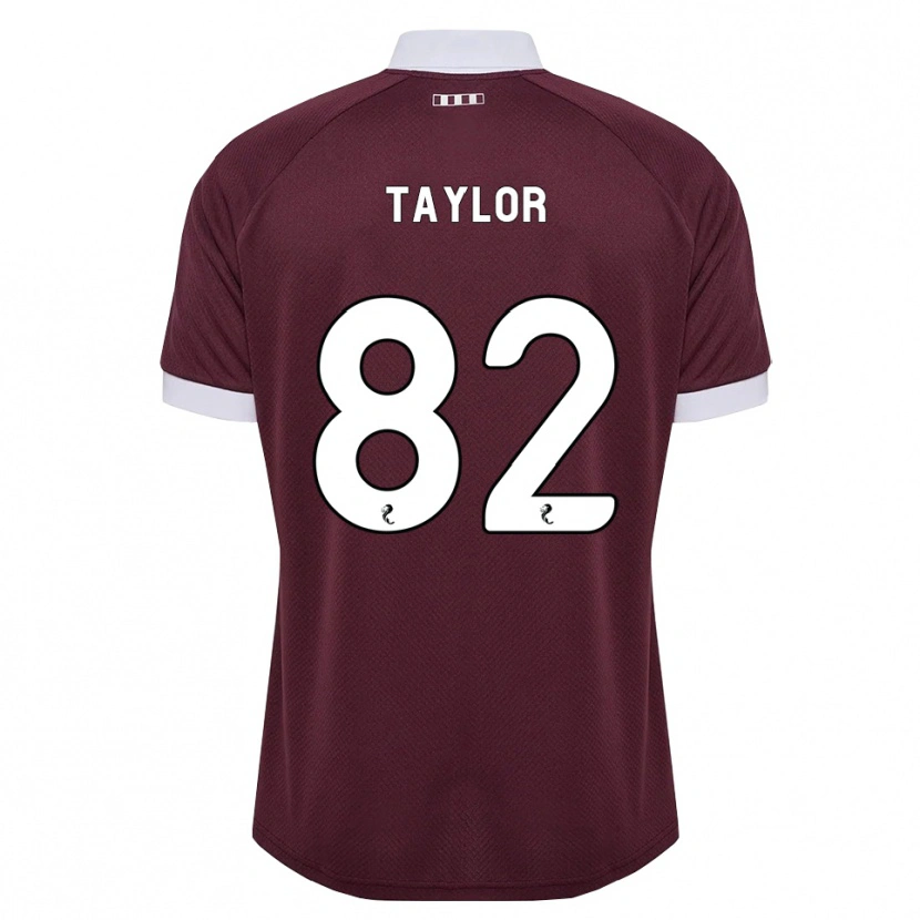 Danxen Herren Gerald Taylor #82 Burgunder Weiß Heimtrikot Trikot 2026/27 T-Shirt Schweiz