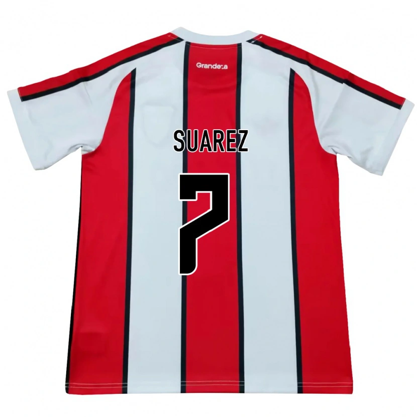 Danxen Herren Matias Suarez #7 Weiß Rot Schwarz Auswärtstrikot Trikot 2026/27 T-Shirt Schweiz