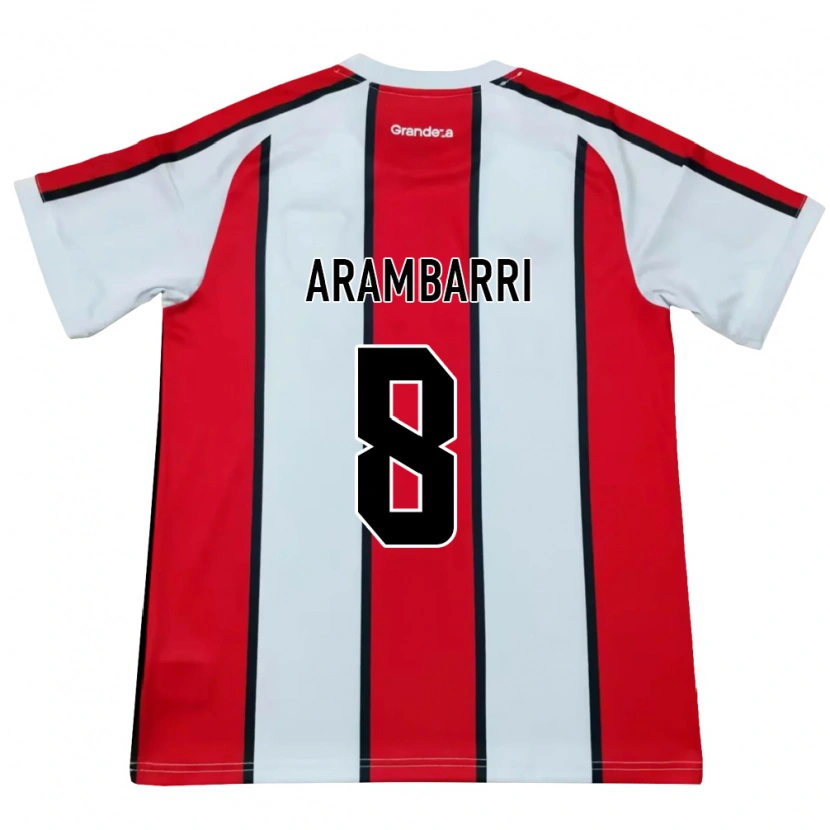 Danxen Herren Mauro Arambarri #8 Weiß Rot Schwarz Auswärtstrikot Trikot 2026/27 T-Shirt Schweiz