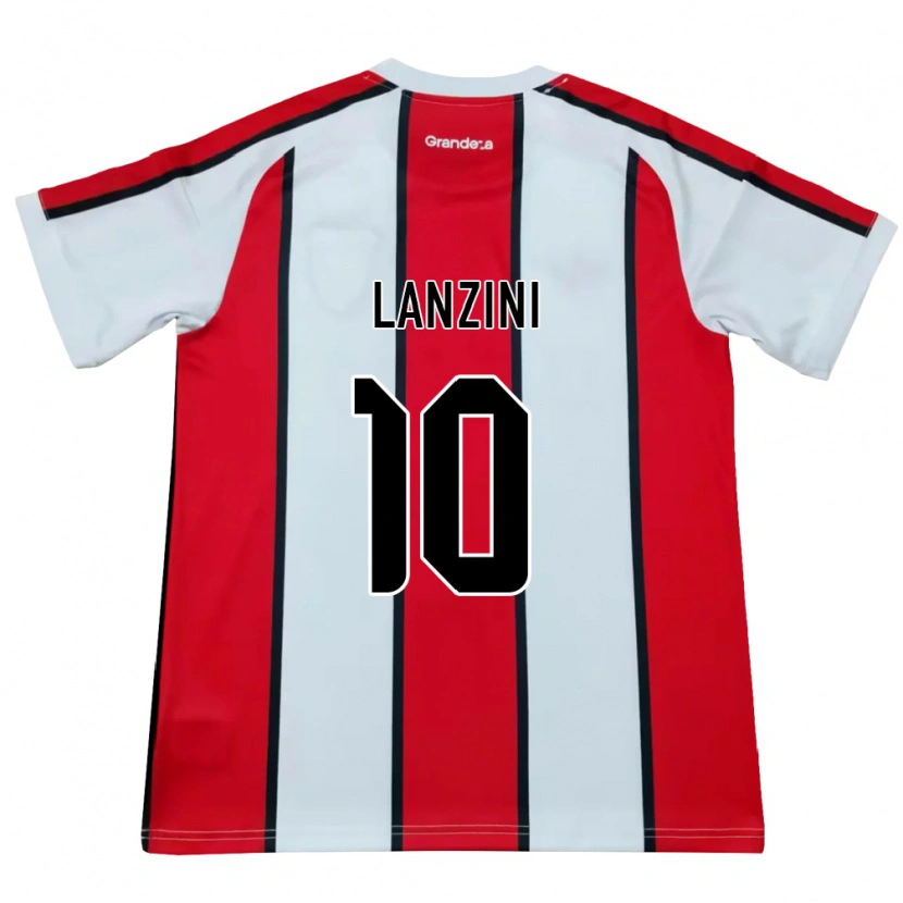 Danxen Herren Manuel Lanzini #10 Weiß Rot Schwarz Auswärtstrikot Trikot 2026/27 T-Shirt Schweiz