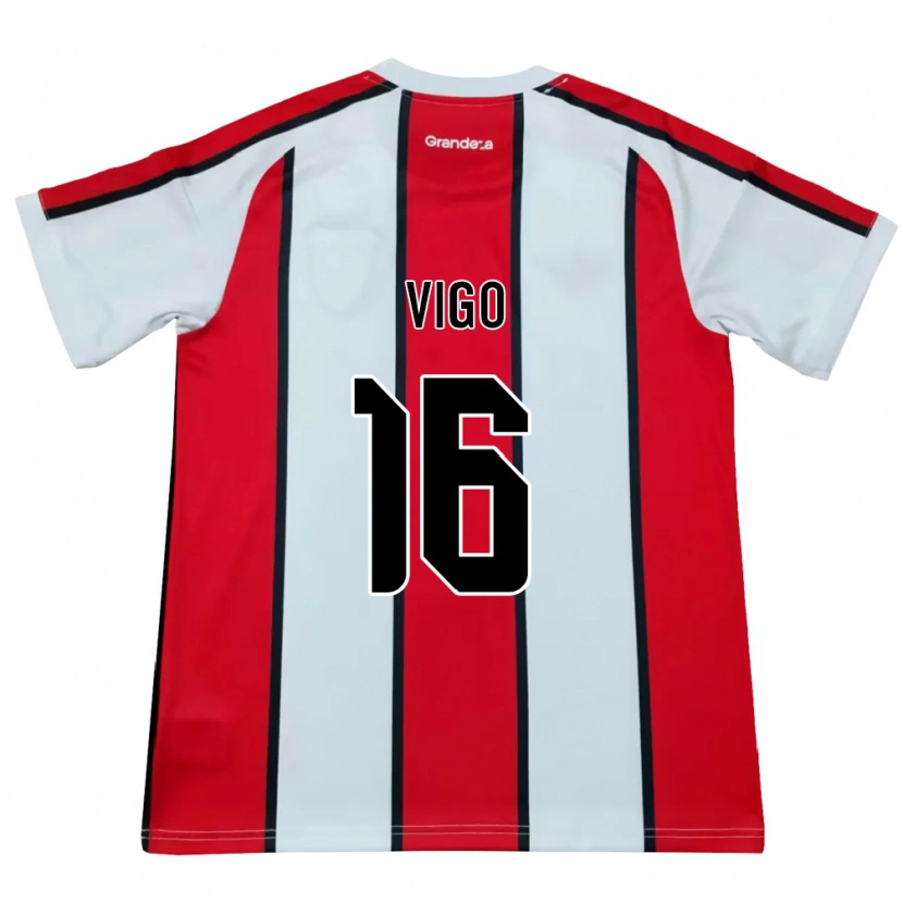 Danxen Herren Alex Vigo #16 Weiß Rot Schwarz Auswärtstrikot Trikot 2026/27 T-Shirt Schweiz
