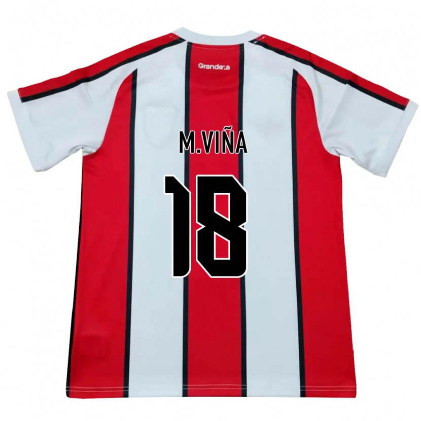 Danxen Herren Matías Viña #18 Weiß Rot Schwarz Auswärtstrikot Trikot 2026/27 T-Shirt Schweiz