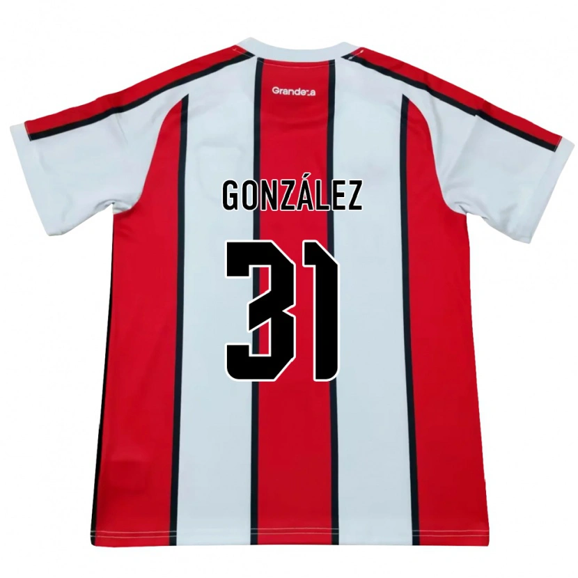 Danxen Herren Facundo González #31 Weiß Rot Schwarz Auswärtstrikot Trikot 2026/27 T-Shirt Schweiz