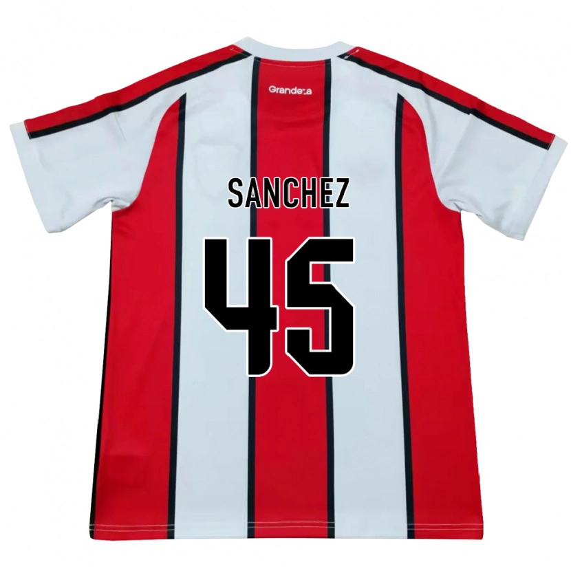 Danxen Herren Sebastián Sánchez #45 Weiß Rot Schwarz Auswärtstrikot Trikot 2026/27 T-Shirt Schweiz