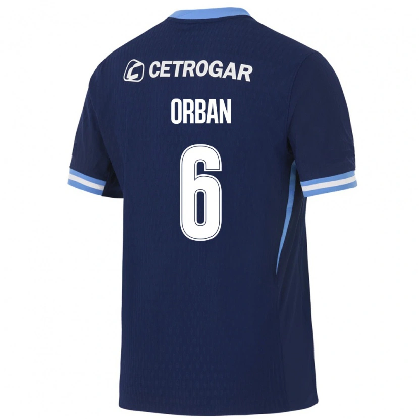 Danxen Herren Lucas Orban #6 Königsblau Hellblau Weiß Auswärtstrikot Trikot 2026/27 T-Shirt Schweiz