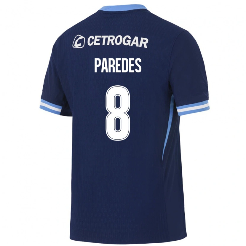 Danxen Herren Máximo Paredes #8 Königsblau Hellblau Weiß Auswärtstrikot Trikot 2026/27 T-Shirt Schweiz