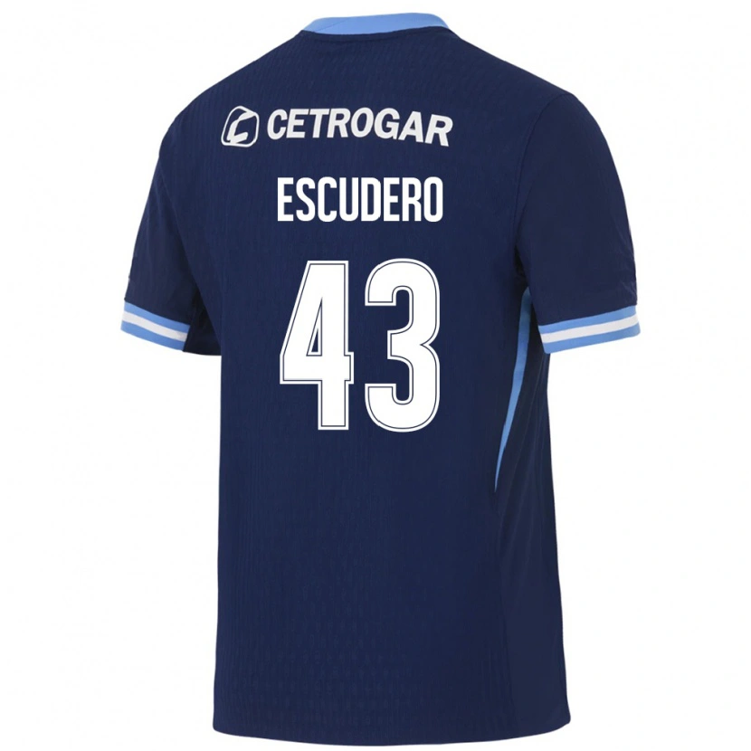 Danxen Herren Gonzalo Escudero #43 Königsblau Hellblau Weiß Auswärtstrikot Trikot 2026/27 T-Shirt Schweiz
