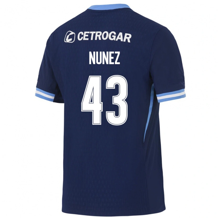 Danxen Herren Lucas Nunez #43 Königsblau Hellblau Weiß Auswärtstrikot Trikot 2026/27 T-Shirt Schweiz