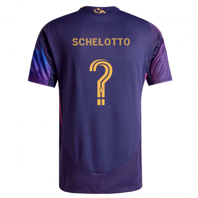 Danxen Herren Nicolas Barros Schelotto #0 Tiefviolett Gelb Auswärtstrikot Trikot 2026/27 T-Shirt Schweiz