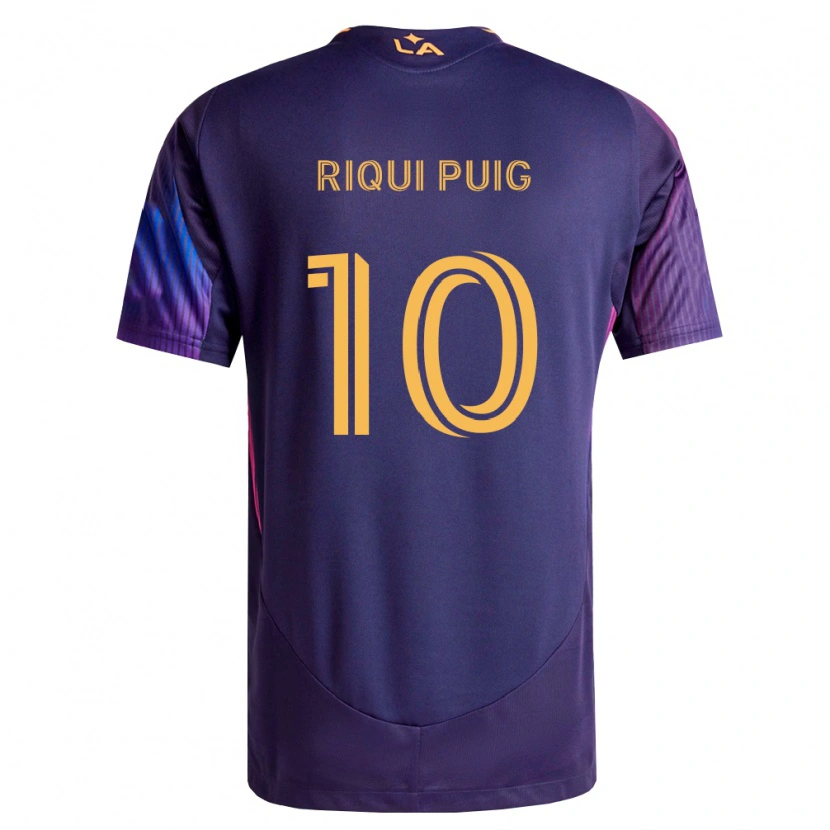 Danxen Herren Riqui Puig #10 Tiefviolett Gelb Auswärtstrikot Trikot 2026/27 T-Shirt Schweiz