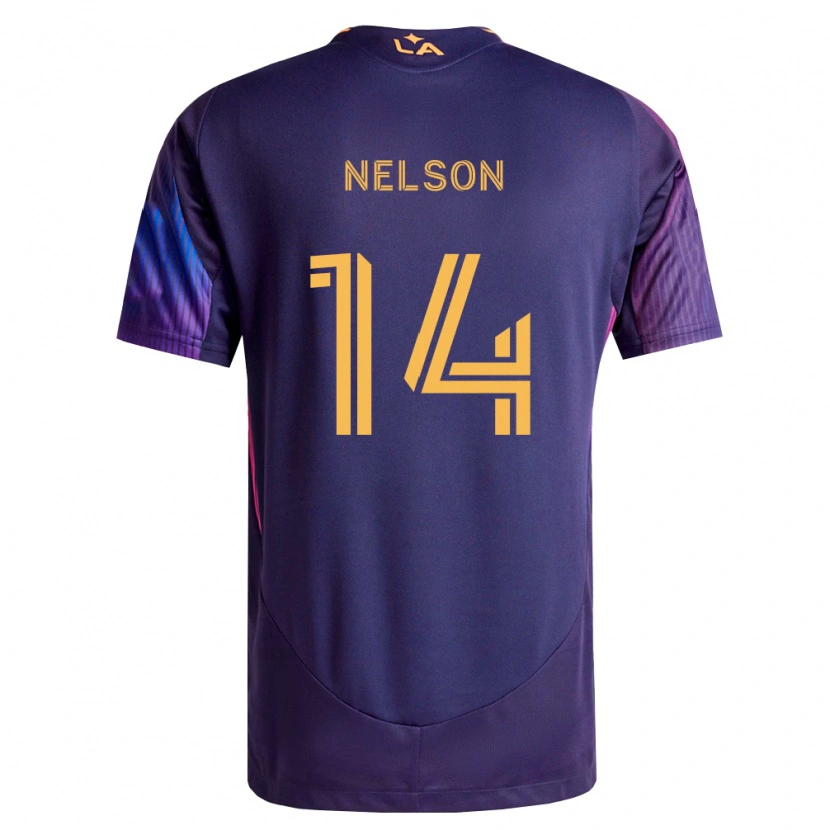 Danxen Herren John Nelson #14 Tiefviolett Gelb Auswärtstrikot Trikot 2026/27 T-Shirt Schweiz