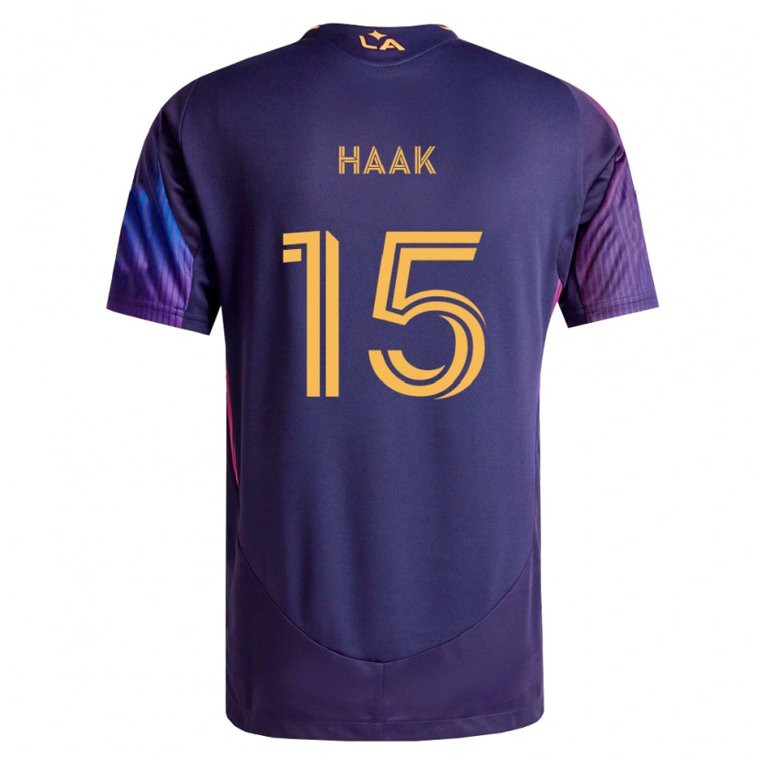 Danxen Herren Justin Haak #15 Tiefviolett Gelb Auswärtstrikot Trikot 2026/27 T-Shirt Schweiz