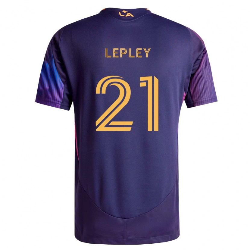 Danxen Herren Tucker Lepley #21 Tiefviolett Gelb Auswärtstrikot Trikot 2026/27 T-Shirt Schweiz