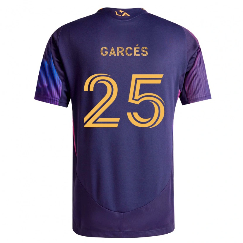 Danxen Herren Carlos Garcés #25 Tiefviolett Gelb Auswärtstrikot Trikot 2026/27 T-Shirt Schweiz
