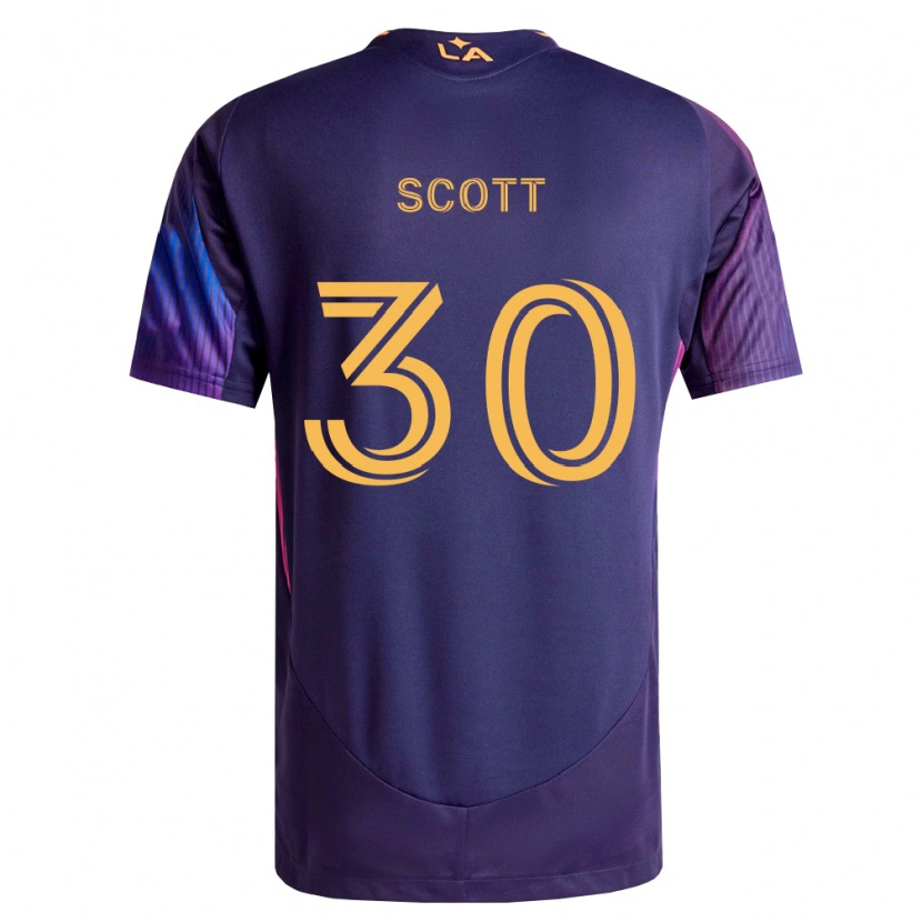 Danxen Herren Brady Scott #30 Tiefviolett Gelb Auswärtstrikot Trikot 2026/27 T-Shirt Schweiz