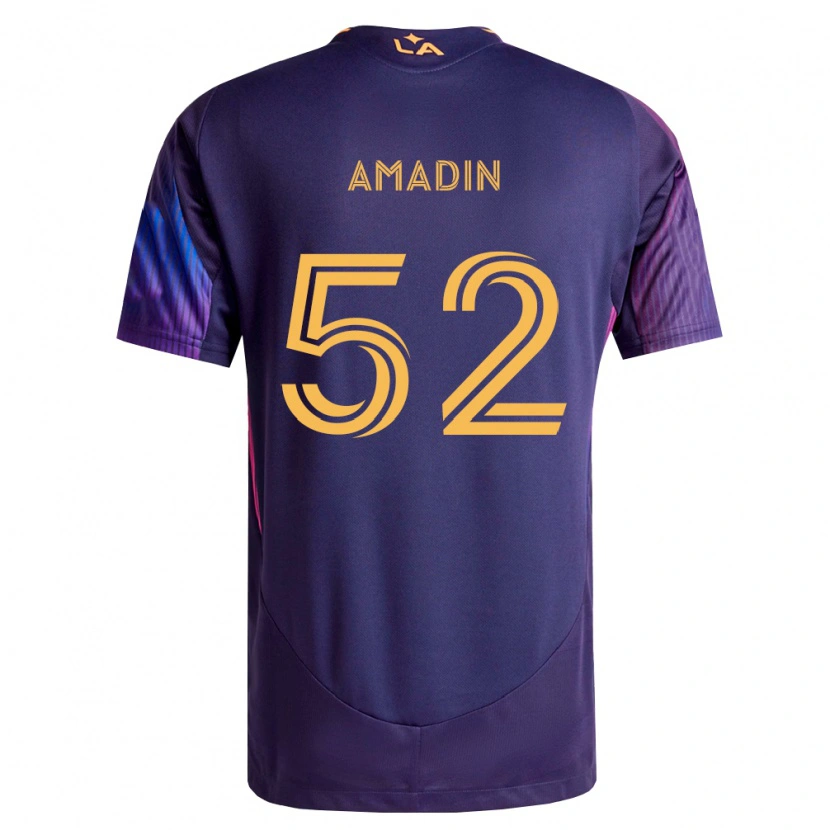 Danxen Herren Elijah Amadin #52 Tiefviolett Gelb Auswärtstrikot Trikot 2026/27 T-Shirt Schweiz