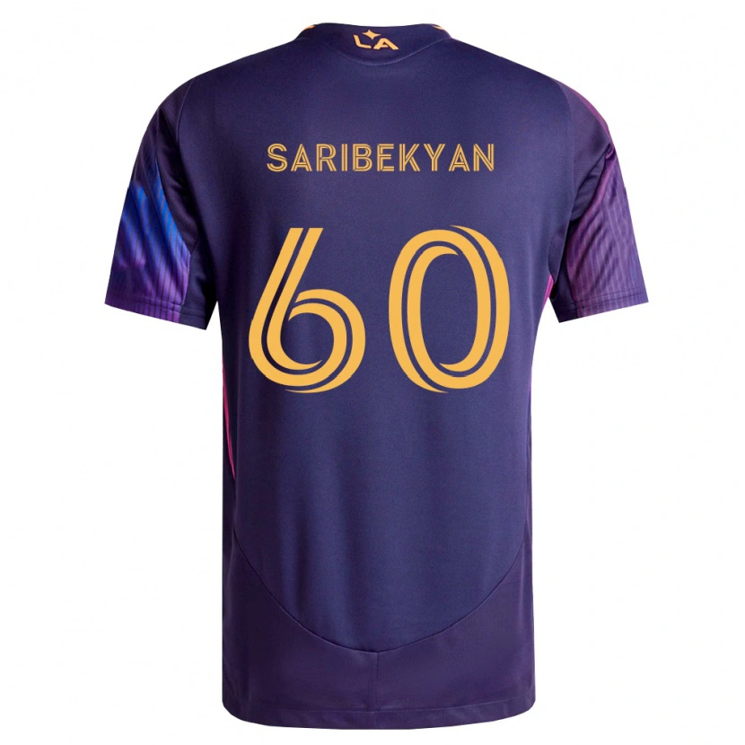 Danxen Herren Levon Saribekyan #60 Tiefviolett Gelb Auswärtstrikot Trikot 2026/27 T-Shirt Schweiz