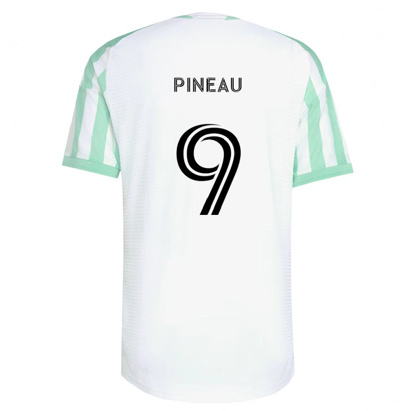 Danxen Herren Sebastien Pineau #9 Hellgrün Schwarz Weiß Auswärtstrikot Trikot 2026/27 T-Shirt Schweiz