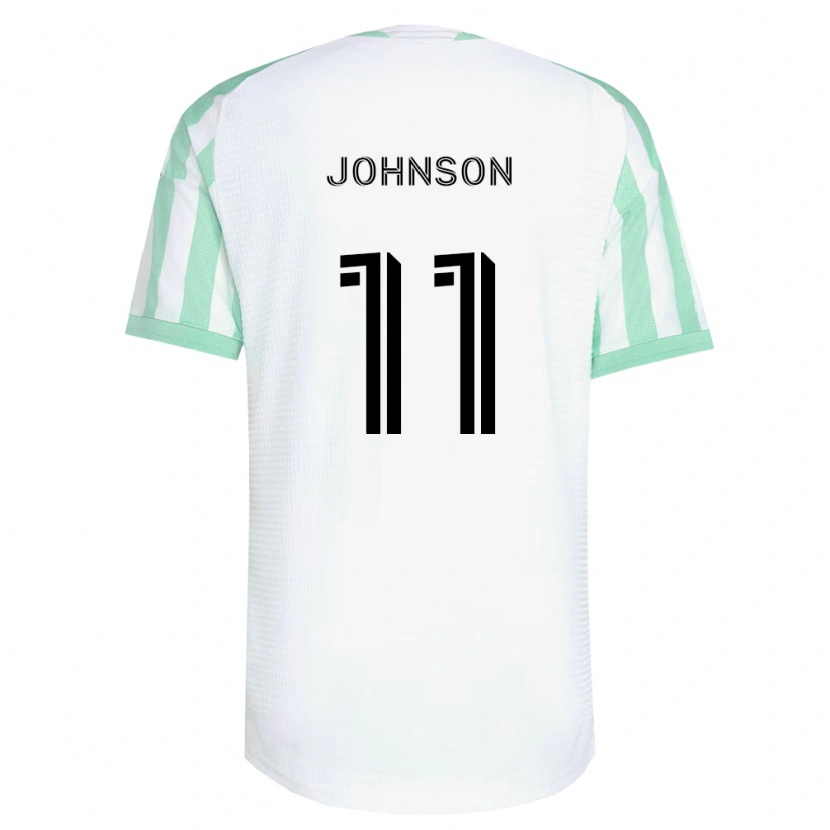 Danxen Herren Emmanuel Johnson #11 Hellgrün Schwarz Weiß Auswärtstrikot Trikot 2026/27 T-Shirt Schweiz