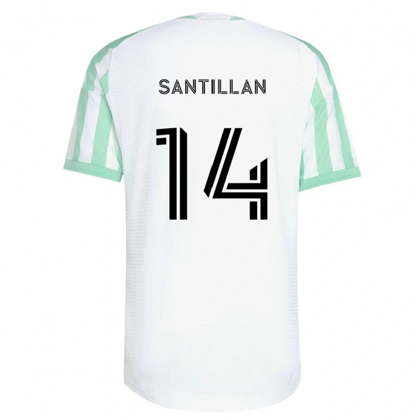Danxen Herren Jonathan Santillan #14 Hellgrün Schwarz Weiß Auswärtstrikot Trikot 2026/27 T-Shirt Schweiz