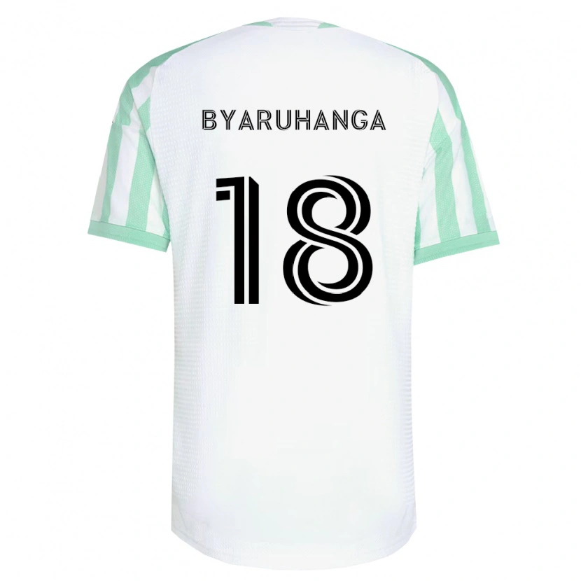 Danxen Herren Bobosi Byaruhanga #18 Hellgrün Schwarz Weiß Auswärtstrikot Trikot 2026/27 T-Shirt Schweiz