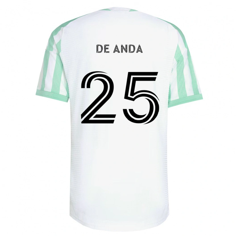 Danxen Herren Anthony De Anda #25 Hellgrün Schwarz Weiß Auswärtstrikot Trikot 2026/27 T-Shirt Schweiz