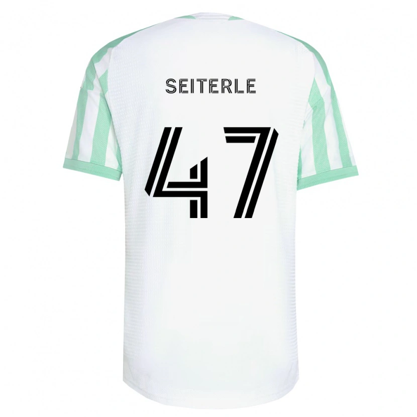 Danxen Herren Sebastian Seiterle #47 Hellgrün Schwarz Weiß Auswärtstrikot Trikot 2026/27 T-Shirt Schweiz