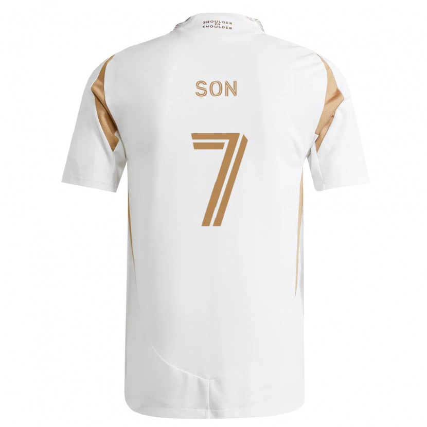 Danxen Herren Heung-Min Son #7 Weiß Braun Auswärtstrikot Trikot 2026/27 T-Shirt Schweiz