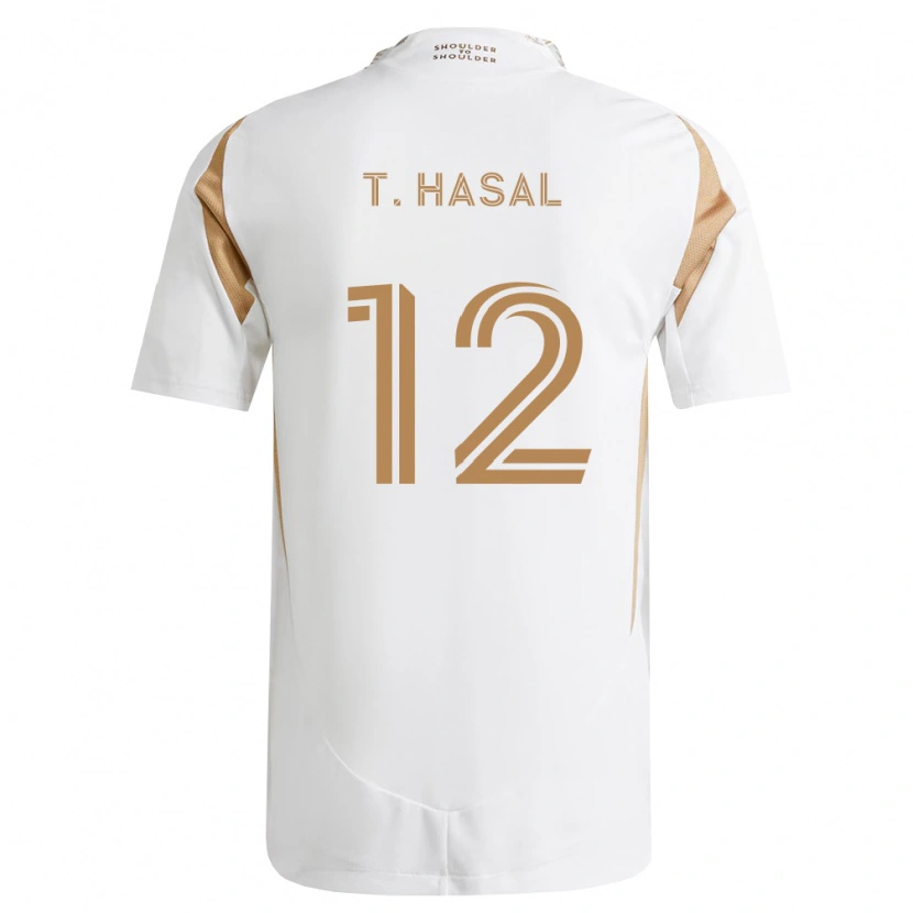 Danxen Herren Thomas Hasal #12 Weiß Braun Auswärtstrikot Trikot 2026/27 T-Shirt Schweiz