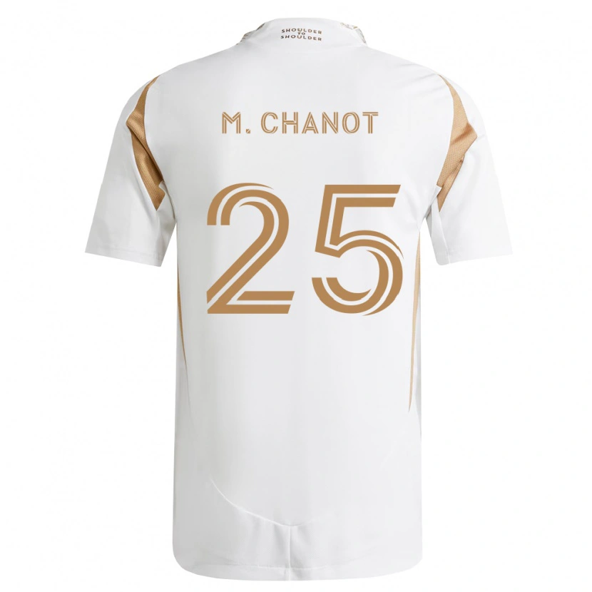 Danxen Herren Maxime Chanot #25 Weiß Braun Auswärtstrikot Trikot 2026/27 T-Shirt Schweiz